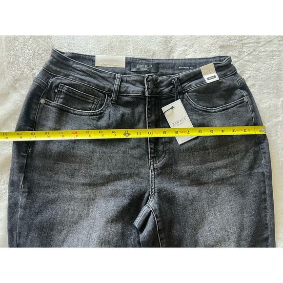 NWT Judy Blue Boyfriend Fit Cuffed Jeans Sz 16W Women’s JB88130 Black Pants NEW - Picture 14 of 16